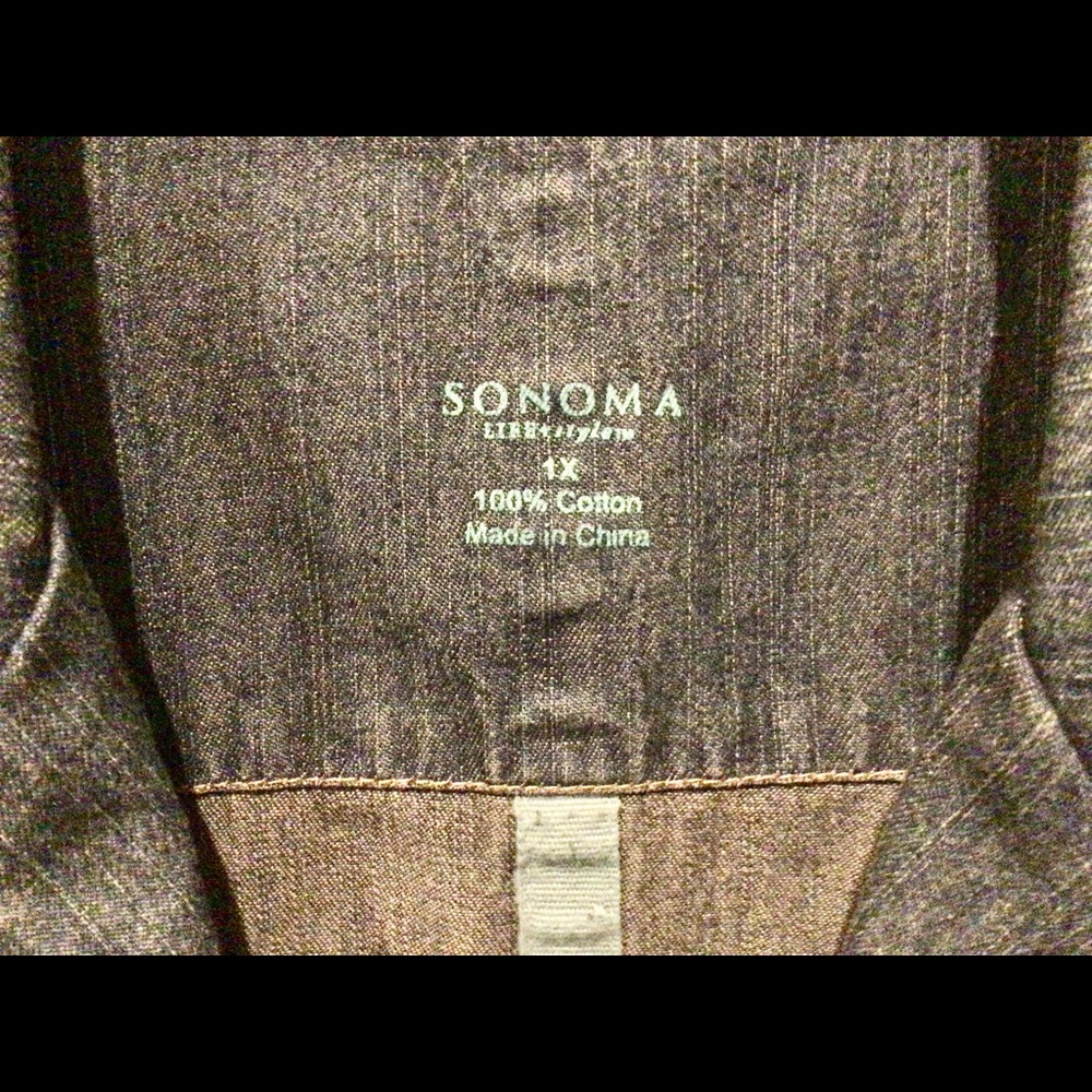 Sonoma Jean Jacket 1X - Picture 9 of 10